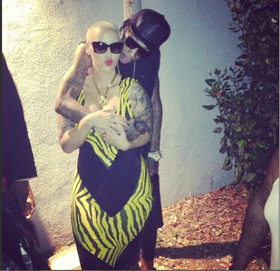 Just Married Wiz Khalifa And Amber Rose Officially Married Formal Wedding Is This Fall The